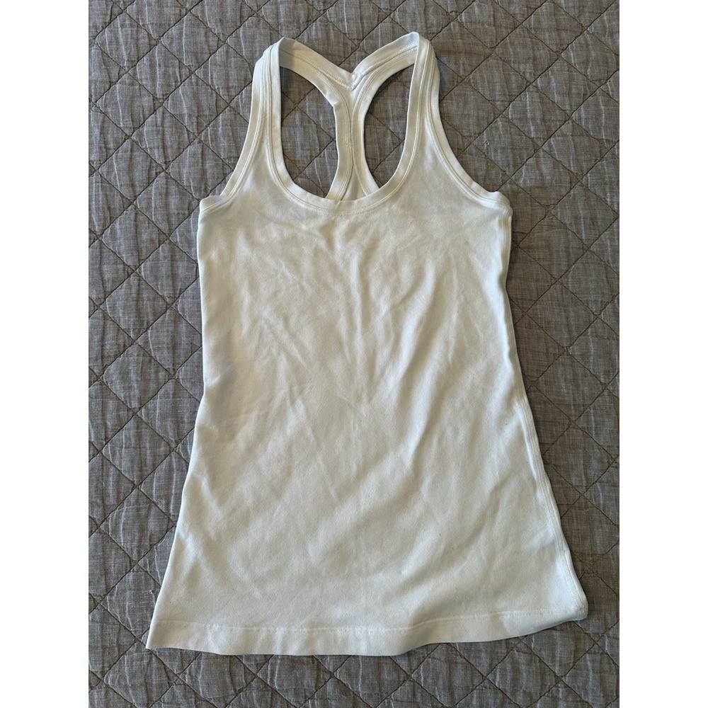 lululemon athletica White Racerback Tank Top